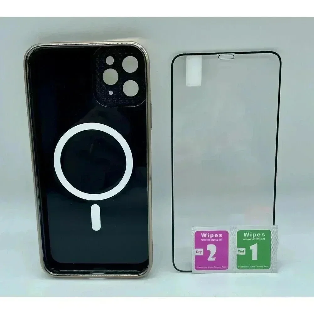 Butterfly Magsafe Case for iPhone 11 Pro‎ Max with Screen Protector Black